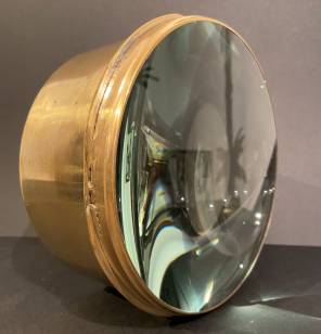 A 1900s Large Brass Lens 